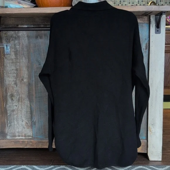 Soia & Kyo Black Full Zip Cardigan - Women's Medium - Picture 5 of 7